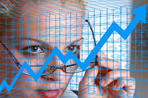 stock market woman hedge